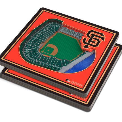 San Francisco Giants 3D Stadium View Coasters