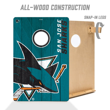 San Jose Sharks 2x3 Cornhole Boards