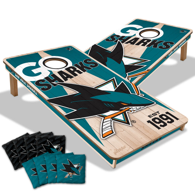 San Jose Sharks 2x4 Cornhole