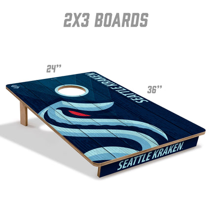 Seattle Kraken 2x3 Cornhole Boards