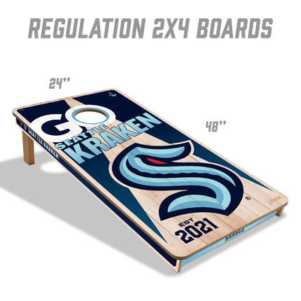 Seattle Kraken 2x4 Cornhole