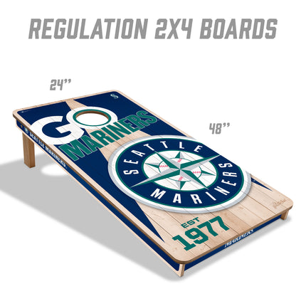 Seattle Mariners  Cornhole Boards 2x4