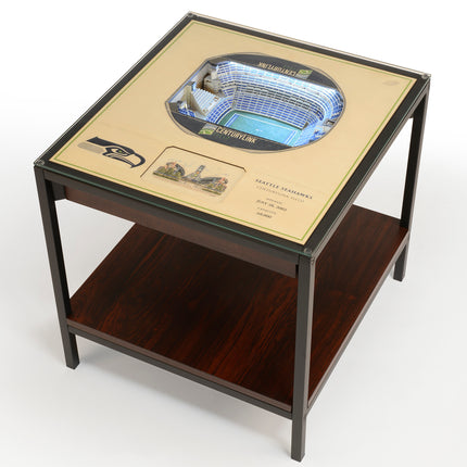 Seattle Seahawks 25 Layer Stadium View Lighted End Table