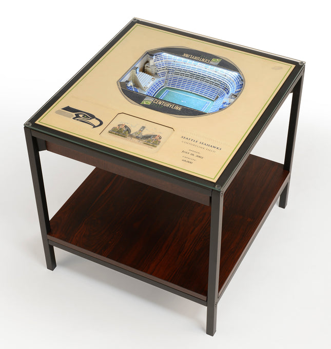 Seattle Seahawks 25 Layer Stadium View Lighted End Table