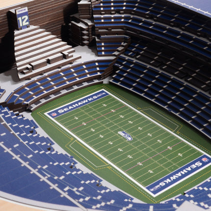 Seattle Seahawks 25 Layer Stadium Art