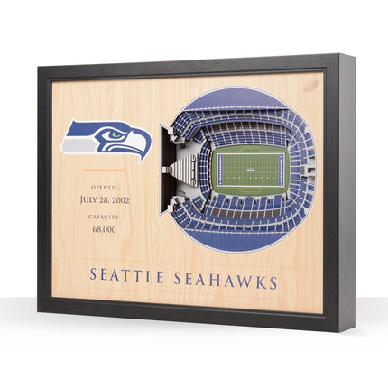 Seattle Seahawks 25 Layer Stadium Art