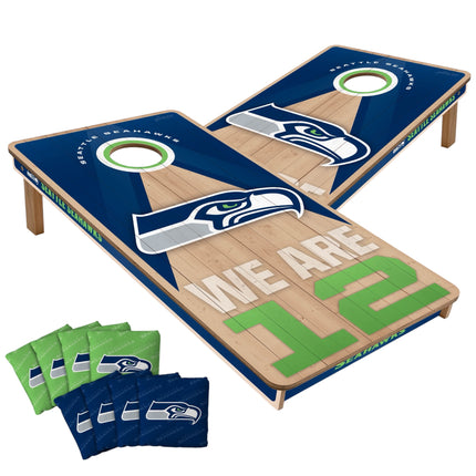 Seattle Seahawks Cornhole Boards 2x4 Slogan Series