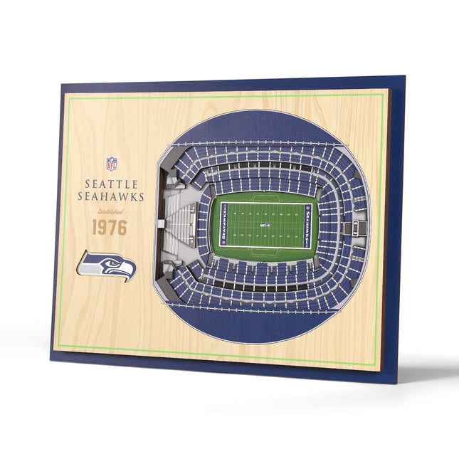 Seattle Seahawks 5-Layer 3D StadiumView Wall Art