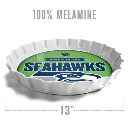 Seattle Seahawks Bottle Cap Serving Tray