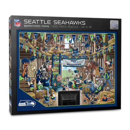Seattle Seahawks Barnyard Fans Puzzle - 500 PC