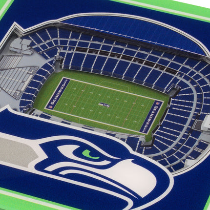 Seattle Seahawks 3D Stadium View Coasters