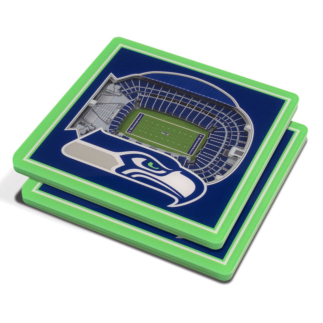 Seattle Seahawks 3D Stadium View Coasters