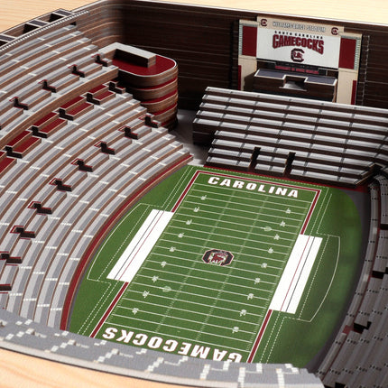 South Carolina Gamecocks 25-Layer StadiumViews 3D Wall Art