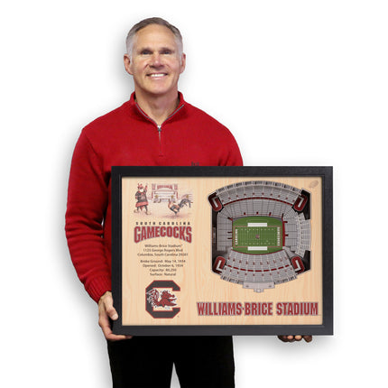 South Carolina Gamecocks 25-Layer StadiumViews 3D Wall Art
