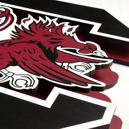 South Carolina Gamecocks 3DX Die Cut Logo
