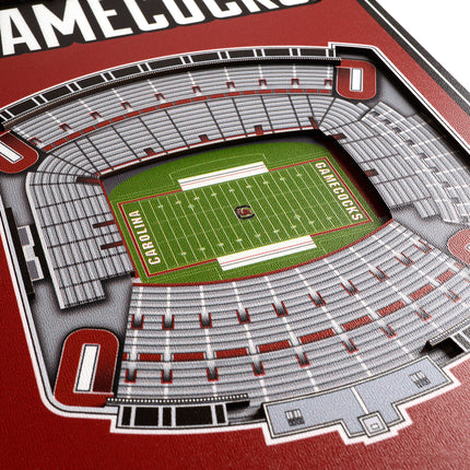 South Carolina Gamecocks 8x32 3D Stadium Banner