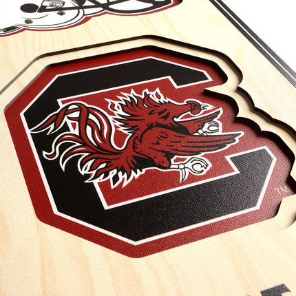 South Carolina Gamecocks 8x32 3D Stadium Banner