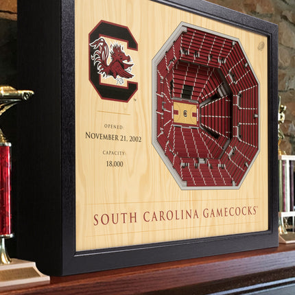 South Carolina Gamecocks 25-Layer StadiumViews 3D Wall Art