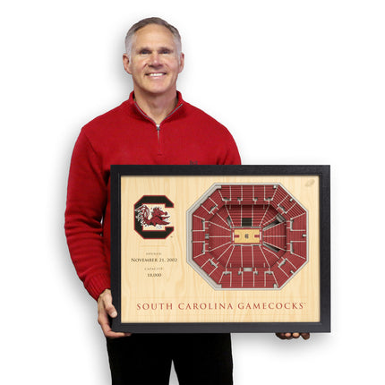 South Carolina Gamecocks 25-Layer StadiumViews 3D Wall Art