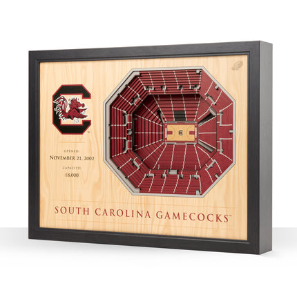 South Carolina Gamecocks 25-Layer StadiumViews 3D Wall Art