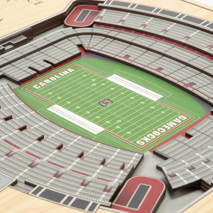 South Carolina Gamecocks 5-Layer 3D StadiumView Wall Art