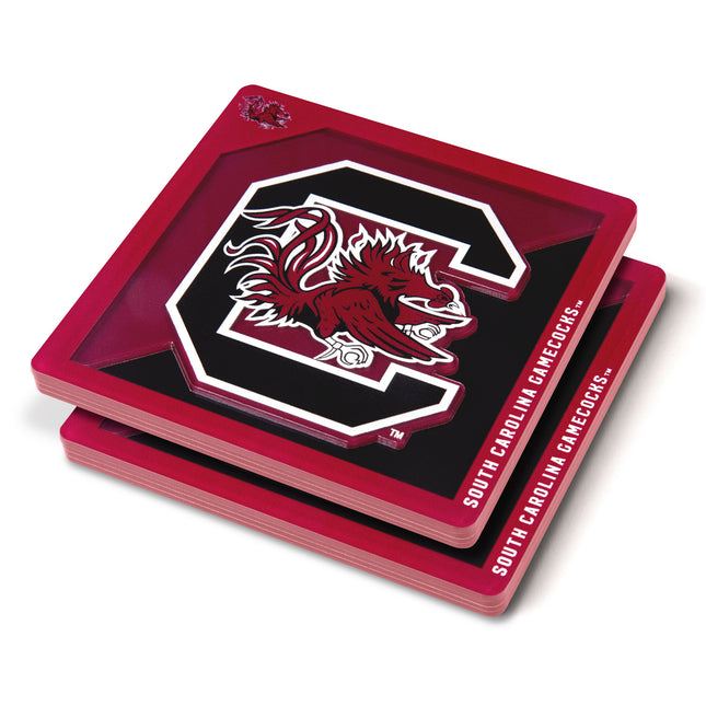 South Carolina Gamecocks 3D Logo Series Coasters