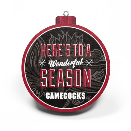 South Carolina Gamecocks 3D Logo Series Ornament