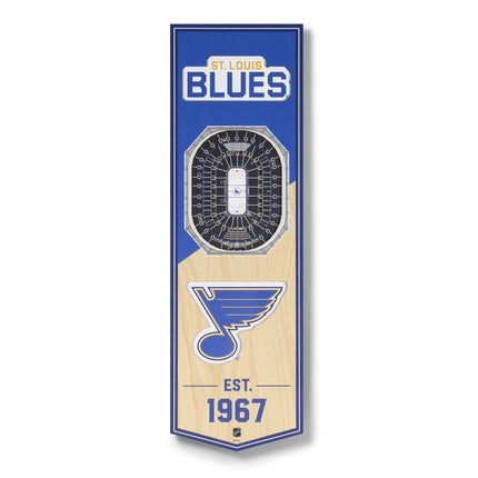 St. Louis Blues 3D Stadium 6x19 Banners