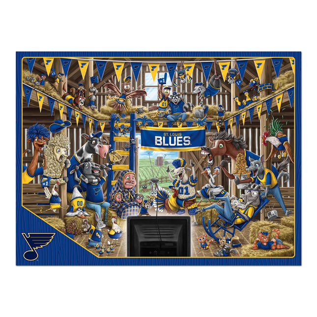 St. Louis Blues Barnyard Fans Puzzle - 500 PC