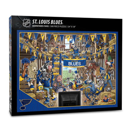 St. Louis Blues Barnyard Fans Puzzle - 500 PC