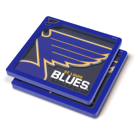 St. Louis Blues 3D Logo Series Coasters