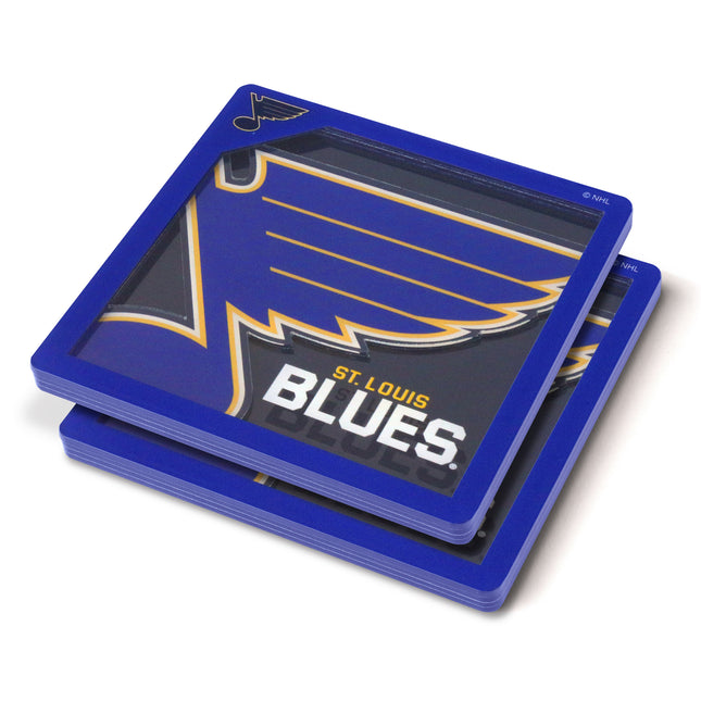 St. Louis Blues 3D Logo Series Coasters