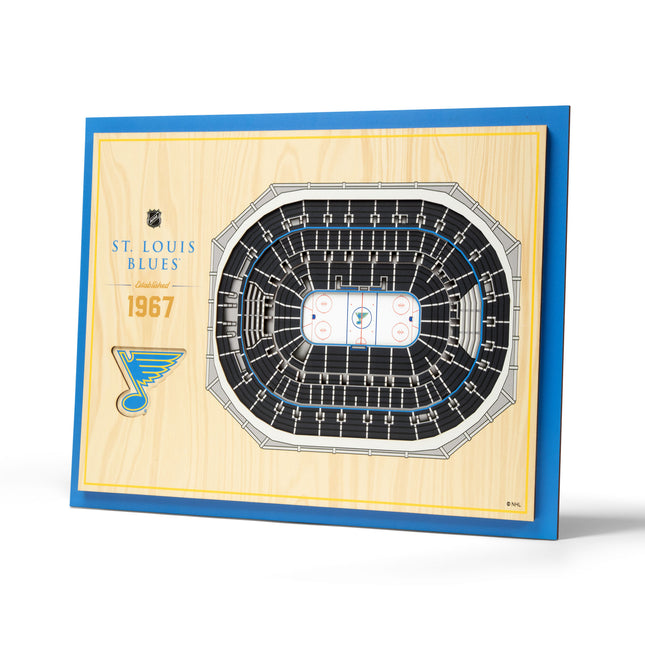 St. Louis Blues 5-Layer 3D StadiumView Wall Art