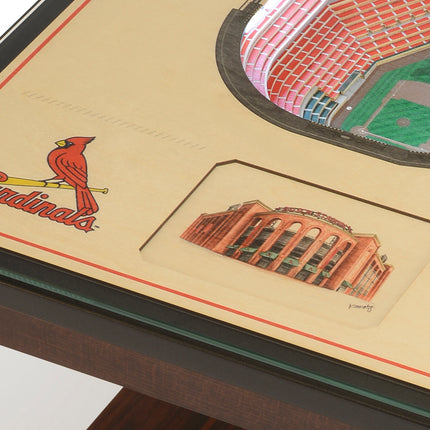 St. Louis Cardinals 25-Layer StadiumView End Table