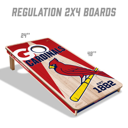 St. Louis Cardinals Cornhole Boards 2x4