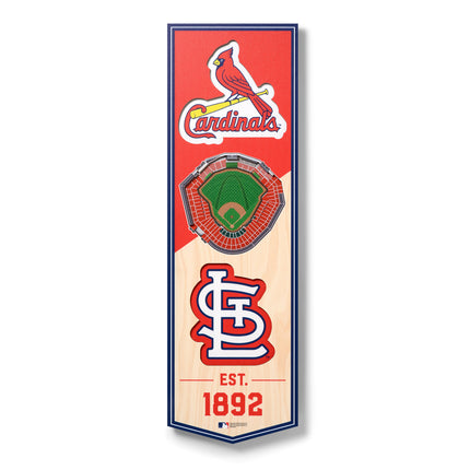 St. Louis Cardinals 3D Stadium 6x19 Banners