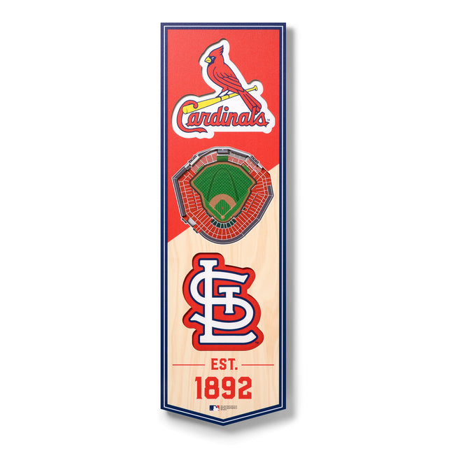 St. Louis Cardinals 3D Stadium 6x19 Banners
