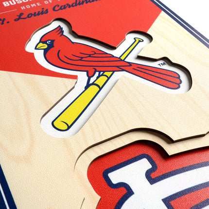 St. Louis Cardinals 8x32 3D Stadium Banner