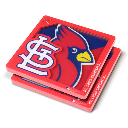 St. Louis Cardinals  3D Logo Series Coasters