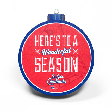 St. Louis Cardinals 3D Logo Series Ornament