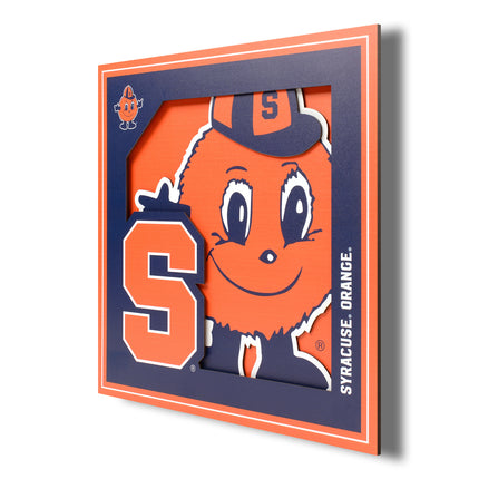 Syracuse Orange 3D Logo Series Wall Art - 12x12