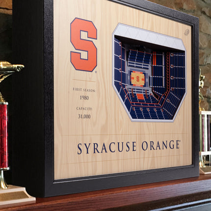 Syracuse Orange 25-Layer StadiumViews 3D Wall Art