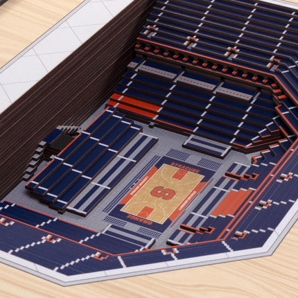 Syracuse Orange 25-Layer StadiumViews 3D Wall Art