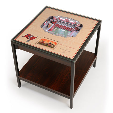 Tampa Bay Buccaneers 25 Layer Stadium View Lighted End Table
