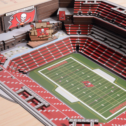 Tampa Bay Buccaneers 25 Layer Stadium Art