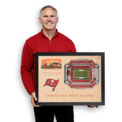 Tampa Bay Buccaneers 25 Layer Stadium Art