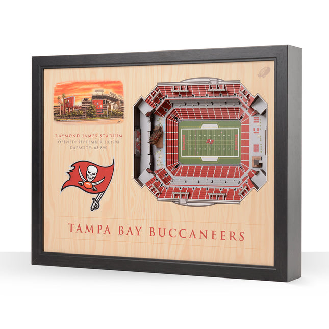 Tampa Bay Buccaneers 25 Layer Stadium Art