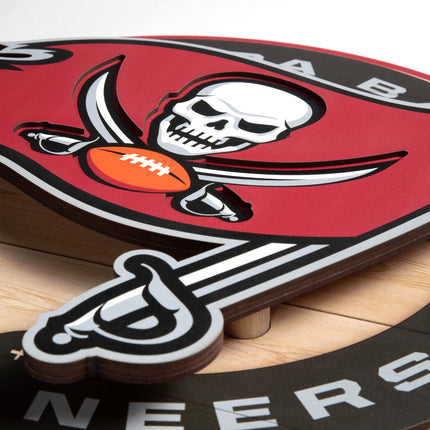 Tampa Bay Buccaneers 3DX Circle Backer Wall Art