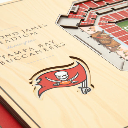 Tampa Bay Buccaneers 5-Layer 3D StadiumView Wall Art
