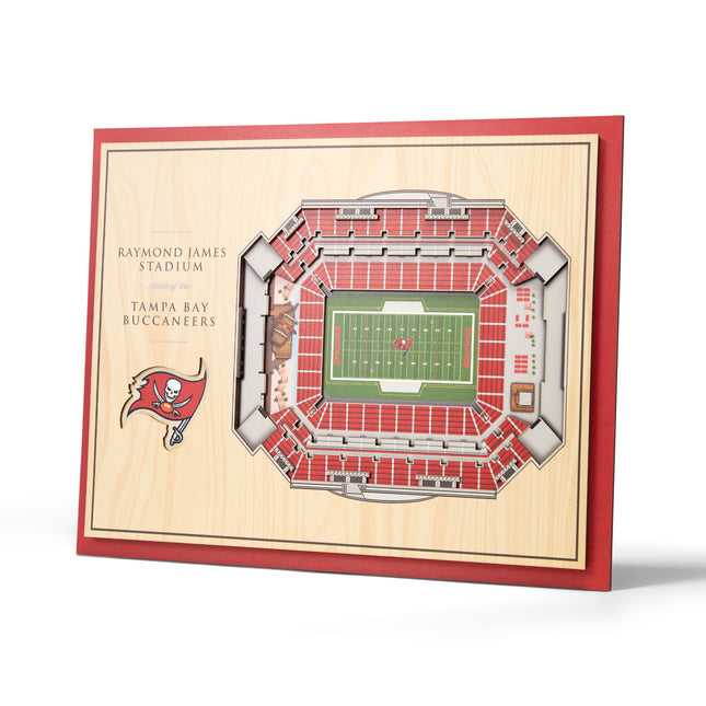 Tampa Bay Buccaneers 5-Layer 3D StadiumView Wall Art